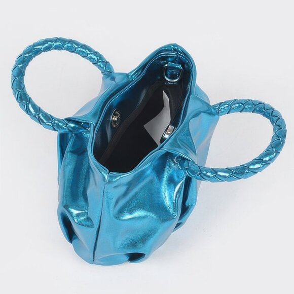 Metallic Top Handle Crossbody Bag - Picture 4 of 7